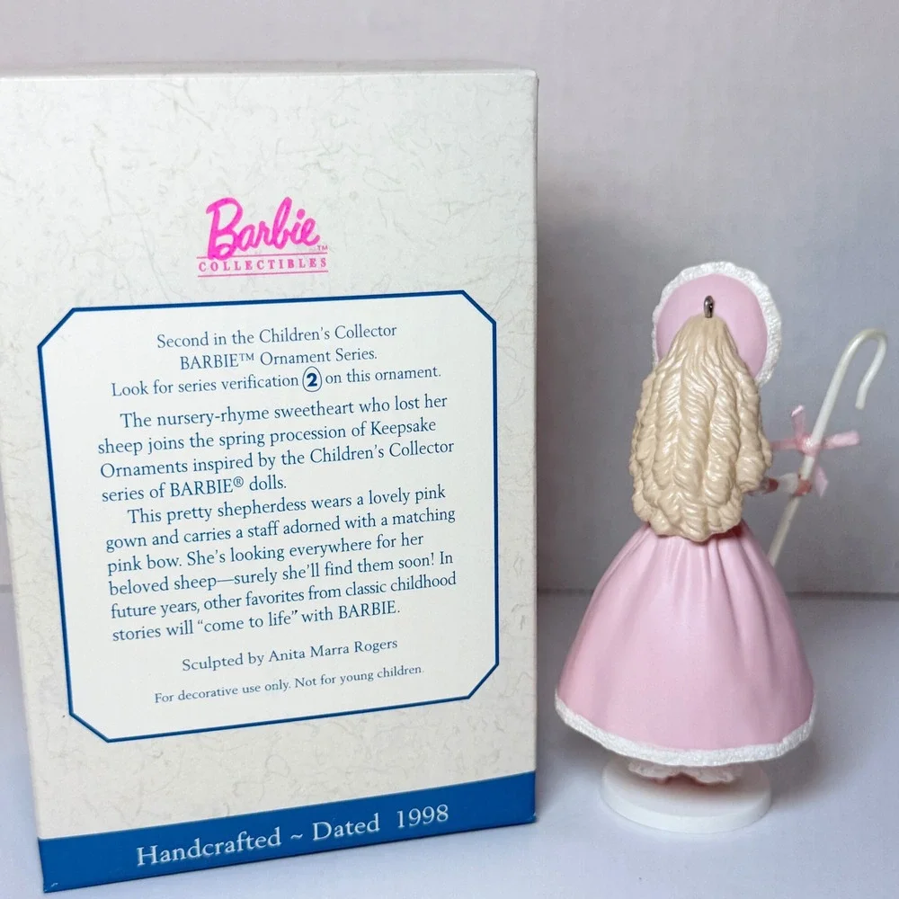 1998 Hallmark Keepsake Barbie Little Bo Peep Ornament Childrens Collector Series